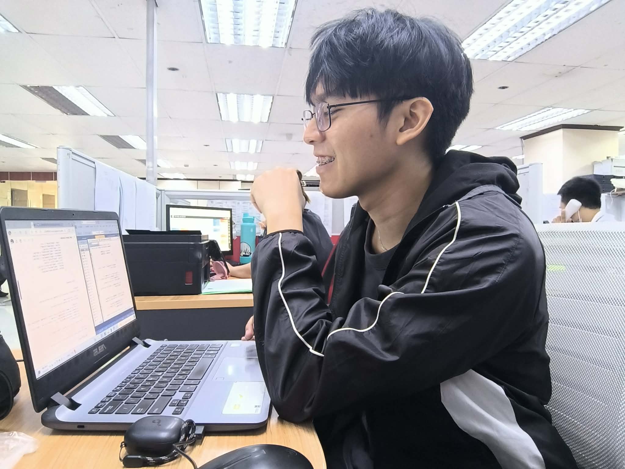 Working at the office